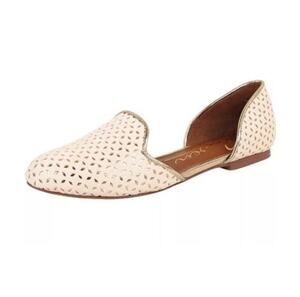 Rowen white & Silver Cut Away Flats Size 7.5M